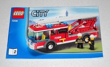 LEGO CITY 7208 libretto N. 2 POMPIERI Instruction Manual Booklet Only MANUALE