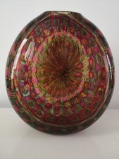 VASO MURANO-A. ROSSETTO PER EUGENIO FERRO-MOSAICO MURRINE-FIRMATO CON GARANZIA