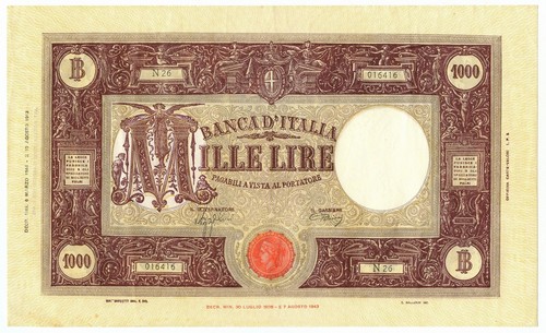 1000 lire barbetti grande - 1000,
