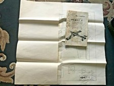 BERTOLANI KOMET disegni originali e istruzioni vintage model plan