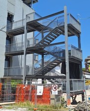 Scala esterna imbullonata acciaio certificata