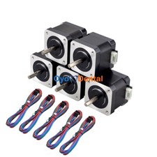 Motore passo-passo Nema 17 1,8 gradi 45 Ncm 64 oz.in 39 mm 1,5 A per stampante 3D 17HS15-1504S