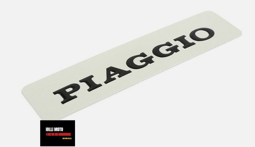 Targhetta scritta piaggio - targhetta,