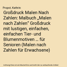Großdruck Malen Nach Zahlen