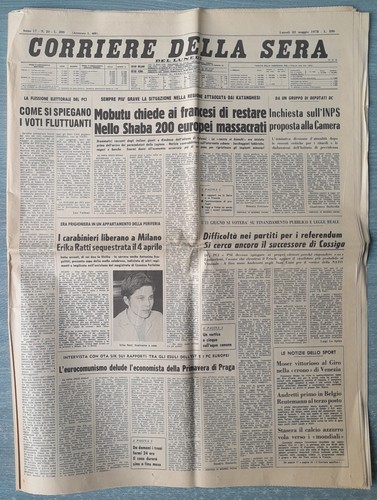 Giornale crisi zaire congo - giornale,