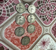 7 monete 500 lire argento