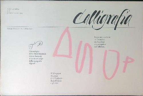 Calligrafia rivista periodica - calligrafia,