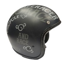 Casco MAX scritte nero opaco