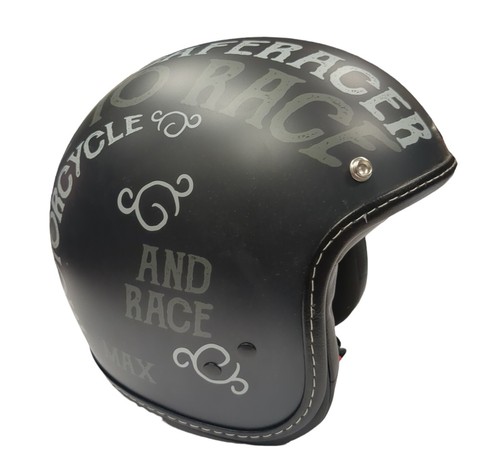 Casco max scritte nero opaco - max,