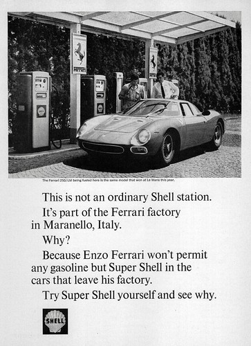 Pubblicità stampa benzina