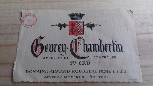 étiquette vin gevrey - étiquette,