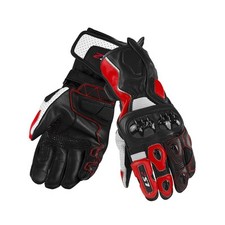 MF8815 Guanti in Pelle Moto Lunghi con Protezion LS2 SWIFT Rosso Bianco Nero