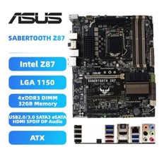 Asus LGA1150 scheda madre ATX SABERTOOTH Z87 Intel Z87 DDR3 SATA3 HDMI SPDIF DP
