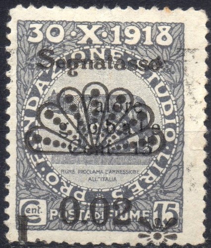 Fiume 1921 segnatasse - fiume,