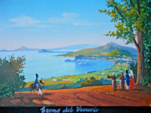 Gouache napoletana eremo del - gouache,