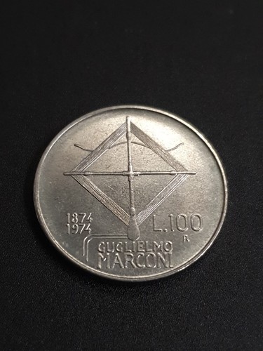 Moneta 100 lire marconi 1974 - moneta,