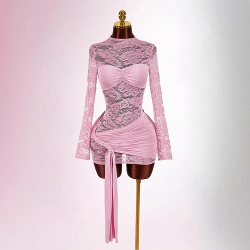Abito mini donna pizzo - donna,