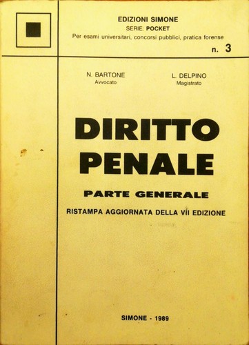 Diritto penale parte - -,