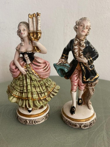 Coppia antiche statuine - coppia,