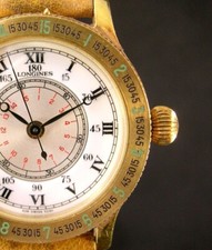*  LONGINES  LINDBERG  HOUR  ANGLE  IN  ORO A 18K   NEW OLD STOCK !