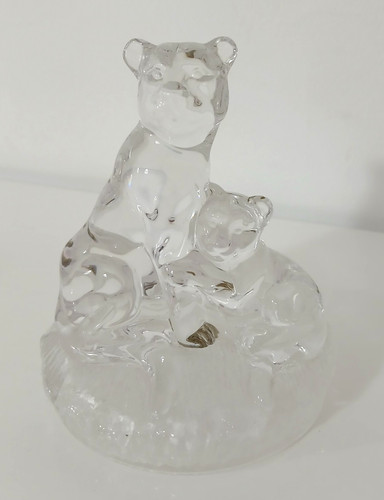 Statuina leonessa con cucciolo - leonessa,