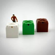 Set di 3 contenitori in vetro