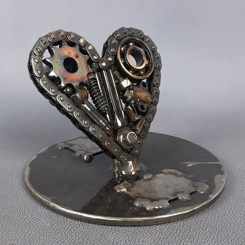 Scultura cuore metallo ferro - scultura,