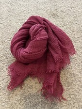 Sciarpa Infinity Morbida da Donna - Vintage con Bordi Sfrangiati