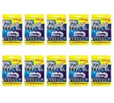 60 Lamette tre lame GILLETTE BLUE 3 rasoio trilama usa e getta lamette da barba