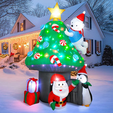 213 Cm Babbo Natale Gonfiabile