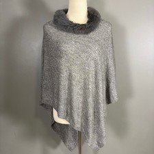 Poncho 100% cashmere OS fatto