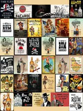 Multi-Listing Rum pirata alcool bar mancave targhe in metallo insegne poster