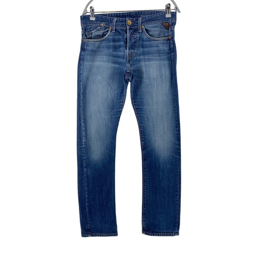 Replay blue slim straight fit - blue,