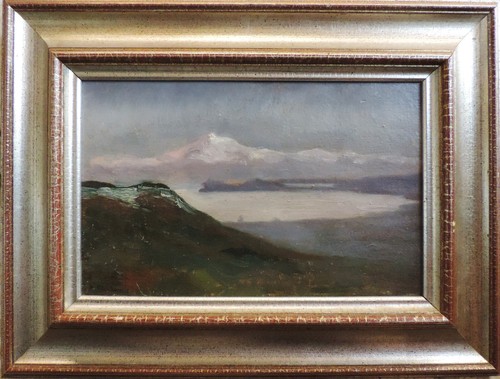 Dipinto olio cartone - olio,