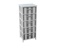 CASSETTIERA IN LEGNO CON 5