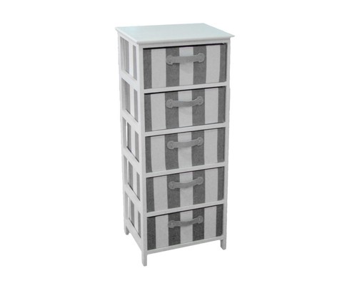 Cassettiera legno con 5 - cassettiera,