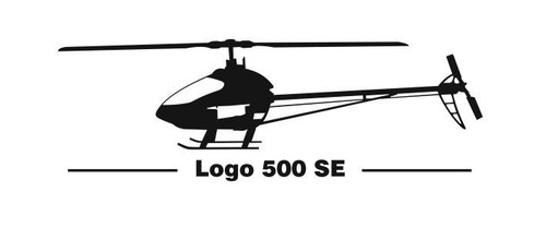 Adesivo logo mikado 500 - logo, se