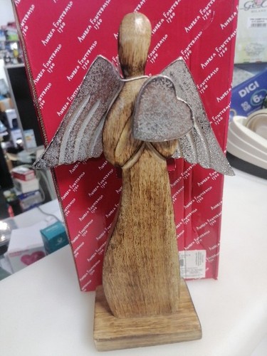 Angelo cuore legno andrea - legno,