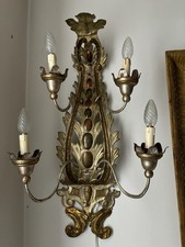 Applique in ottone - 4 Fiamme