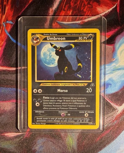 Carta pokémon umbreon 13 - pokémon,