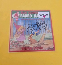 Cristina D'Avena Vinile "ALLA SCOPERTA DI BABBO NATALE" Autografato Originale!