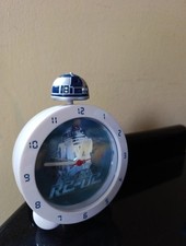 NEW ZEON Star Wars R2 D2 R2-D2 Glow Topper Alarm Clock 11cm dia. lights up SFX