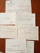 ZARA ISTRIA DALMAZIA LOTTO 6 BIGLIETTI DA VISITA FASCISMO MARASCHINO