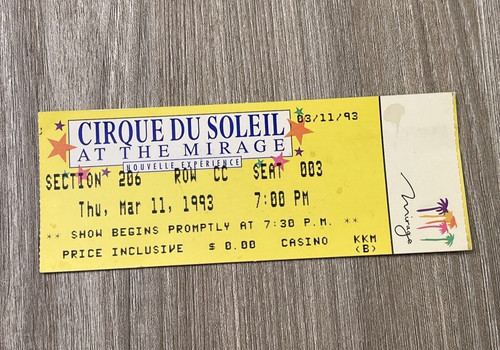 Biglietto cirque soleil - biglietto,