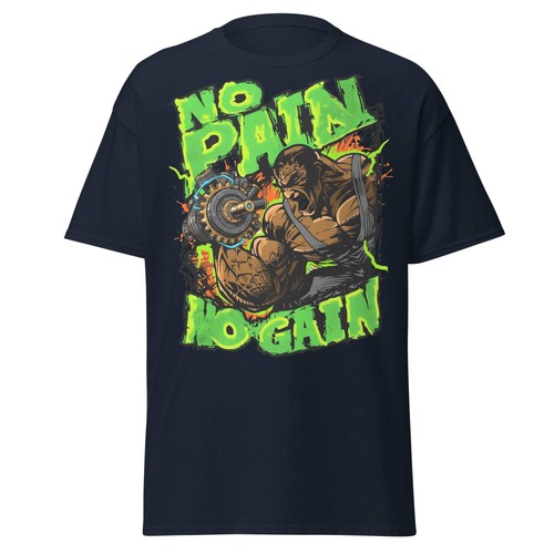 Maglietta pain gain gym - pain, no