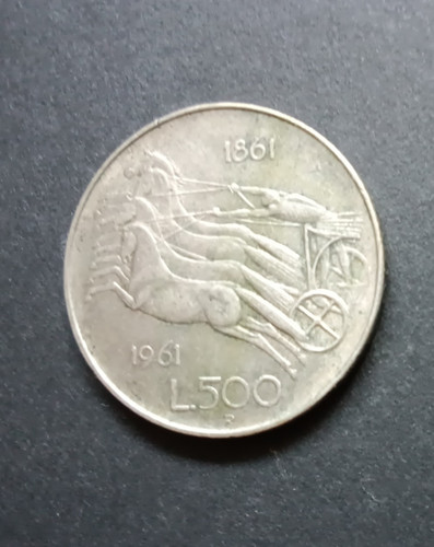 500 lire argento del - argento,