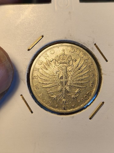 Lira 1907 aquila sabauda - 1,