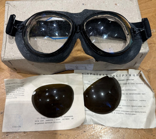 Vintage pilot goggles - vintage,