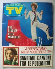 Rivista Magazine TV SORRISI E CANZONI N. 6 1972 Minnie Minoprio