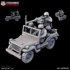 WW2 USMC Jeep militare, milizia da tavolo Wargames WW2 mitragliatrice miniatura
